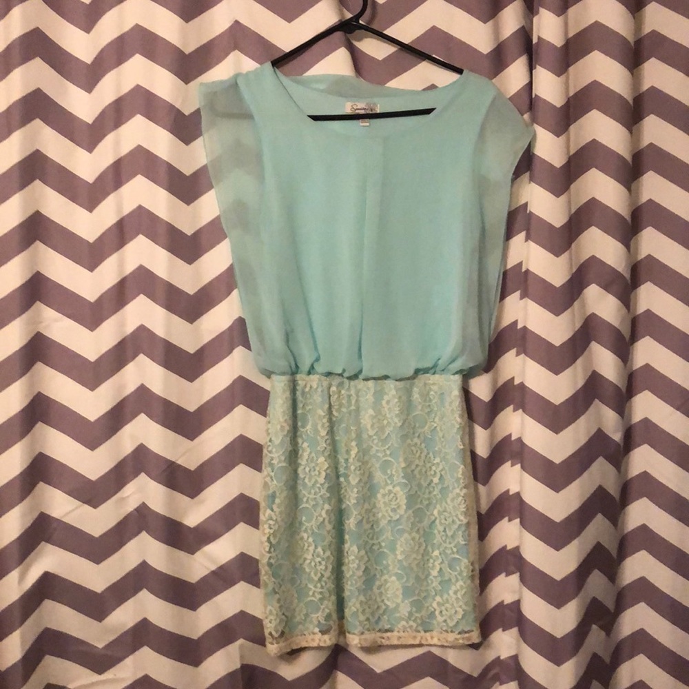 Lace Mint Dress